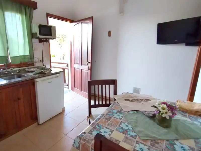 Cocina y sala de estar - Cabaña para 2 personas