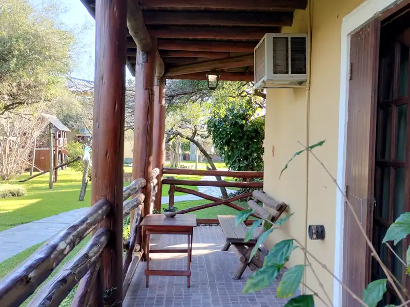 Balcón terraza privado - Cabaña Standard 6P